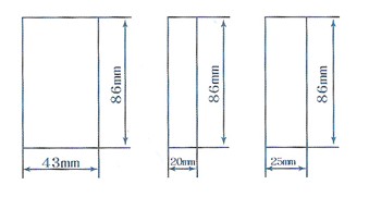 SD型隔振垫0.5基本块尺寸